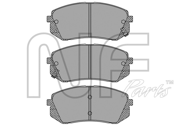 NF PARTS Комплект тормозных колодок, дисковый тормоз NF0015841
